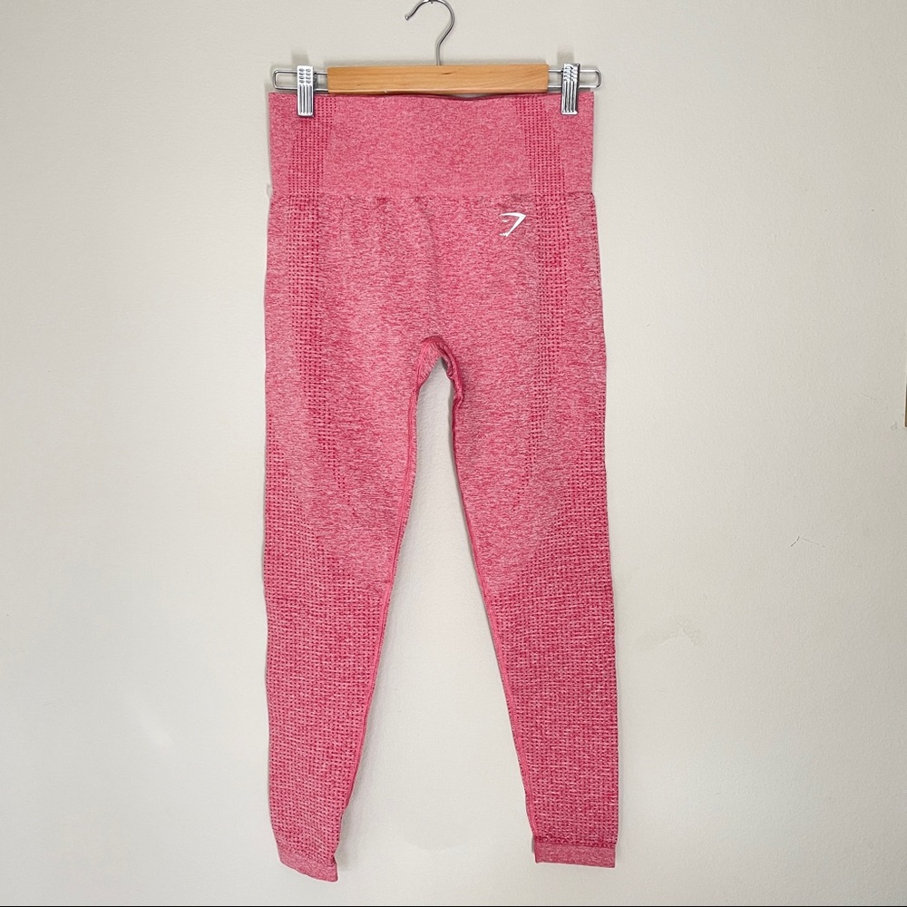 Gymshark Vital Seamless Leggings in Pink Marl | M